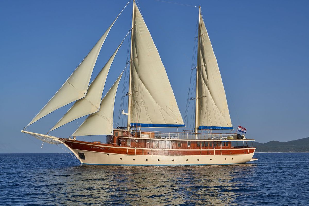 Exterior view of Tajna Mora, a Unknown Tajna Mora yacht at Split, Croatia