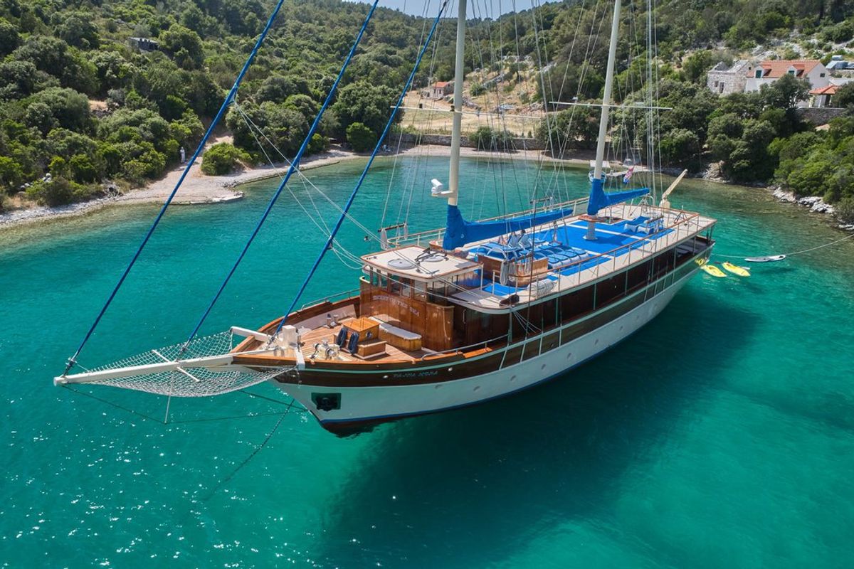 Exterior view of Tajna Mora, a Unknown Tajna Mora yacht at Split, Croatia