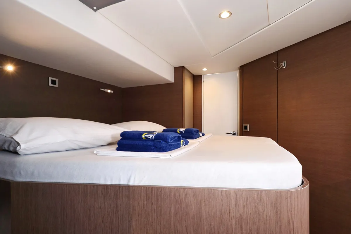 Cabin on Titan, a Bali 4.8 catamaran at Grad Trogir, Croatia