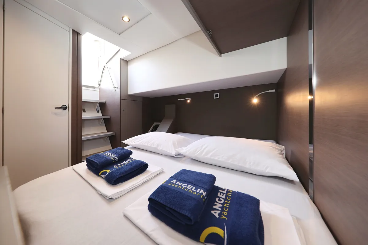 Cabin on Titan, a Bali 4.8 catamaran at Grad Trogir, Croatia