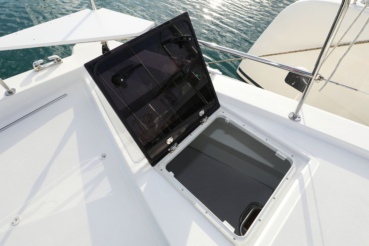 Titan, a Bali 4.8 catamaran at Grad Trogir, Croatia