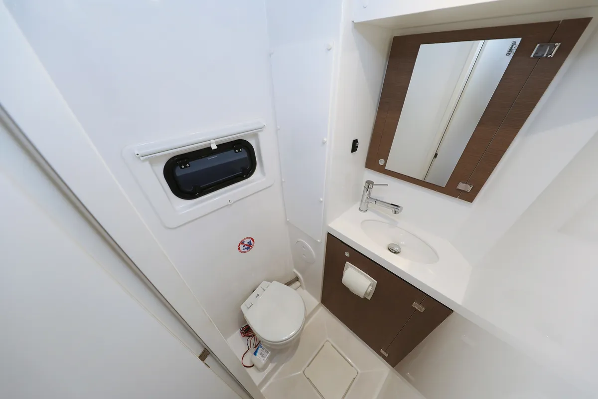 Head on Titan, a Bali 4.8 catamaran at Grad Trogir, Croatia