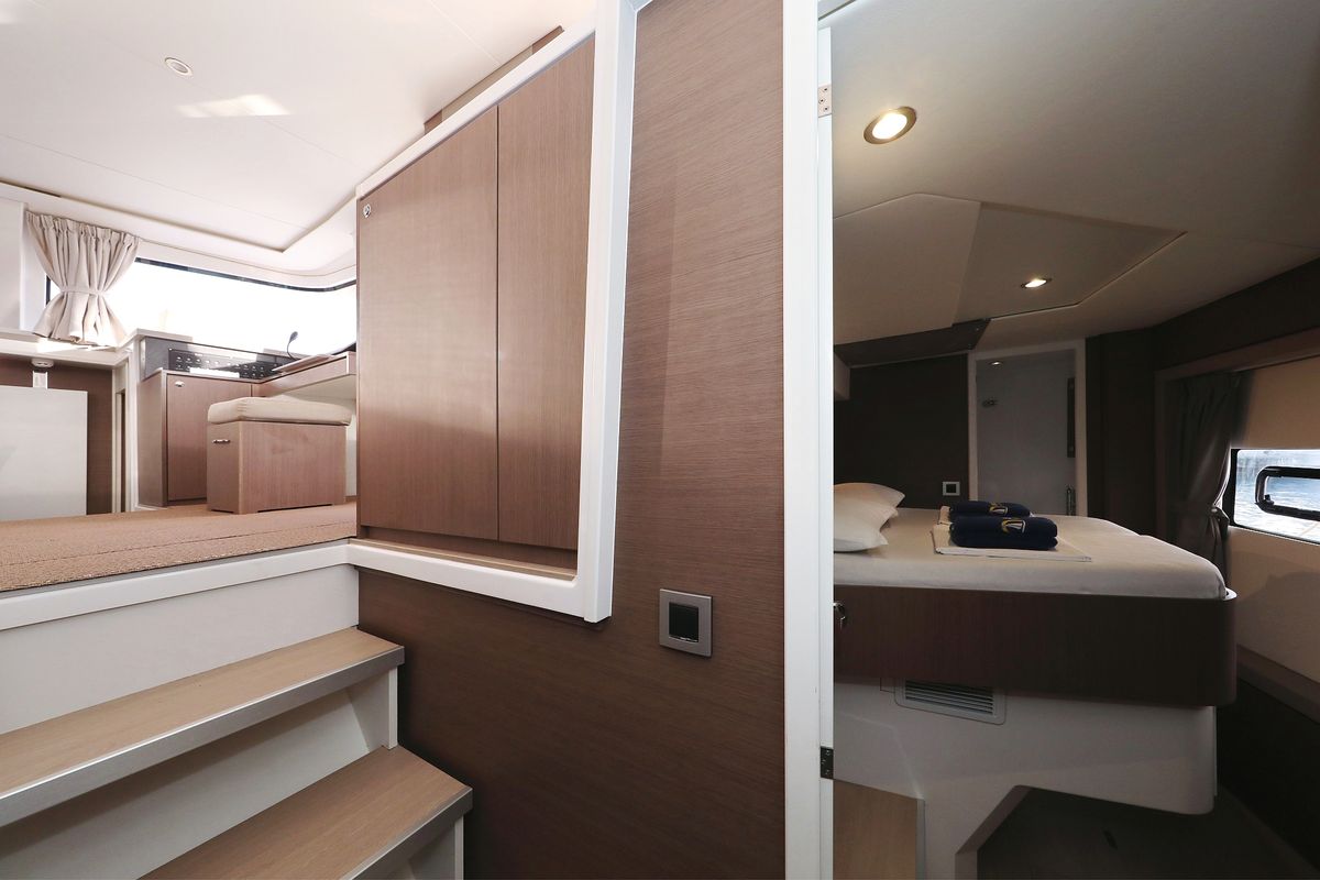 Cabin on Titan, a Bali 4.8 catamaran at Grad Trogir, Croatia