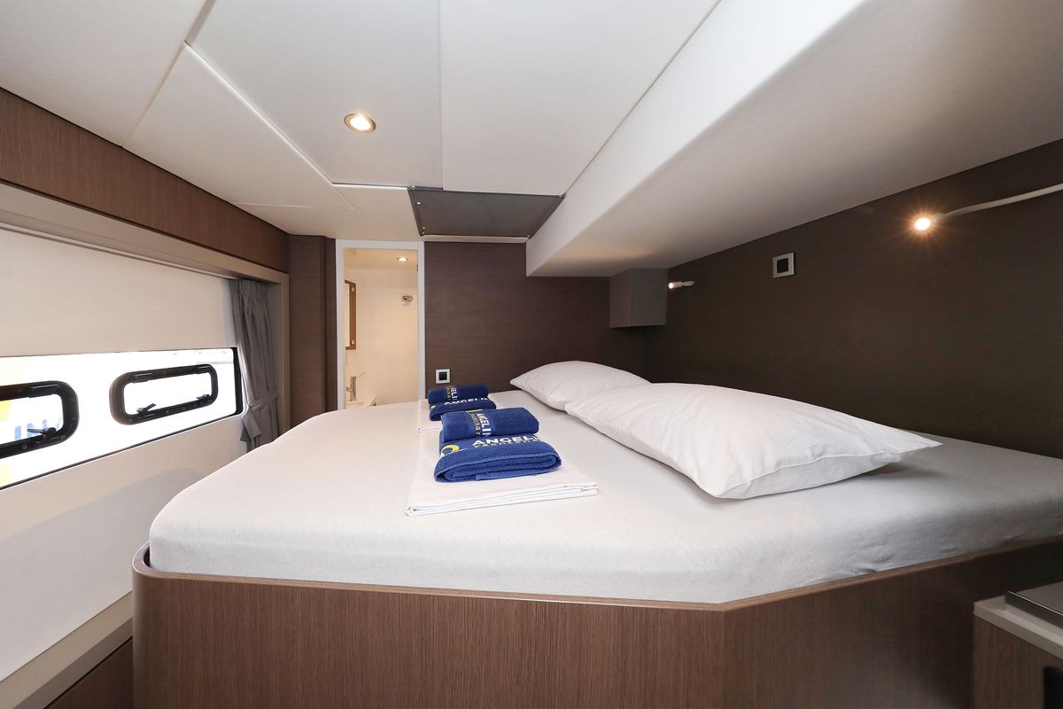 Cabin on Titan, a Bali 4.8 catamaran at Grad Trogir, Croatia
