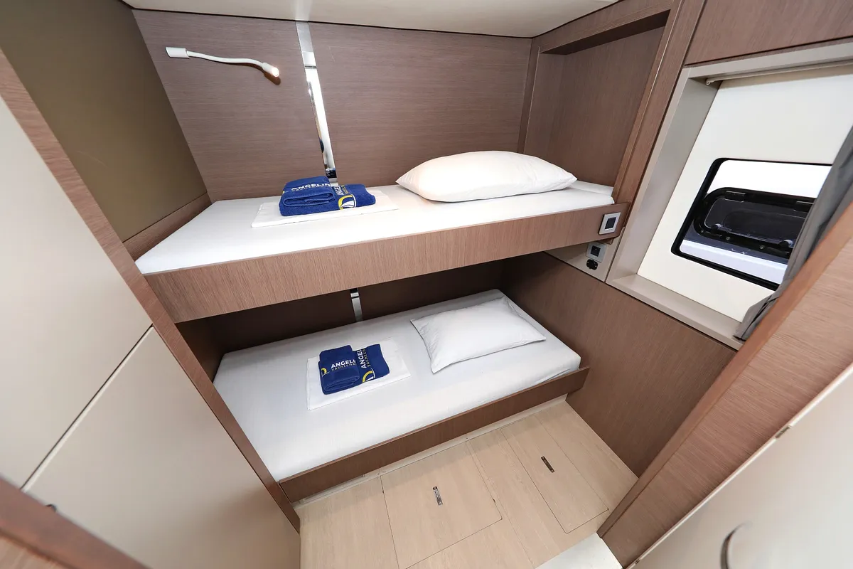 Cabin on Titan, a Bali 4.8 catamaran at Grad Trogir, Croatia