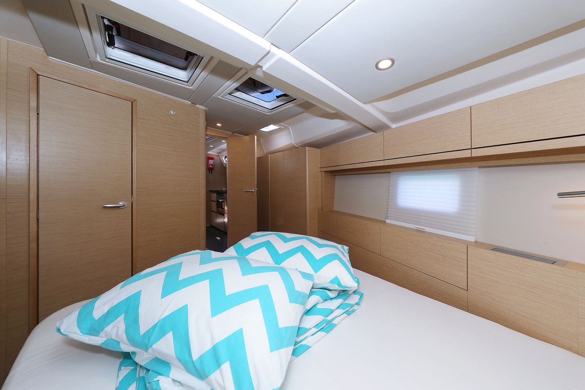 Cabin on Charlabelle - OW, a Hanse Yachts Hanse 508 sailboat at Seget Donji, Croatia