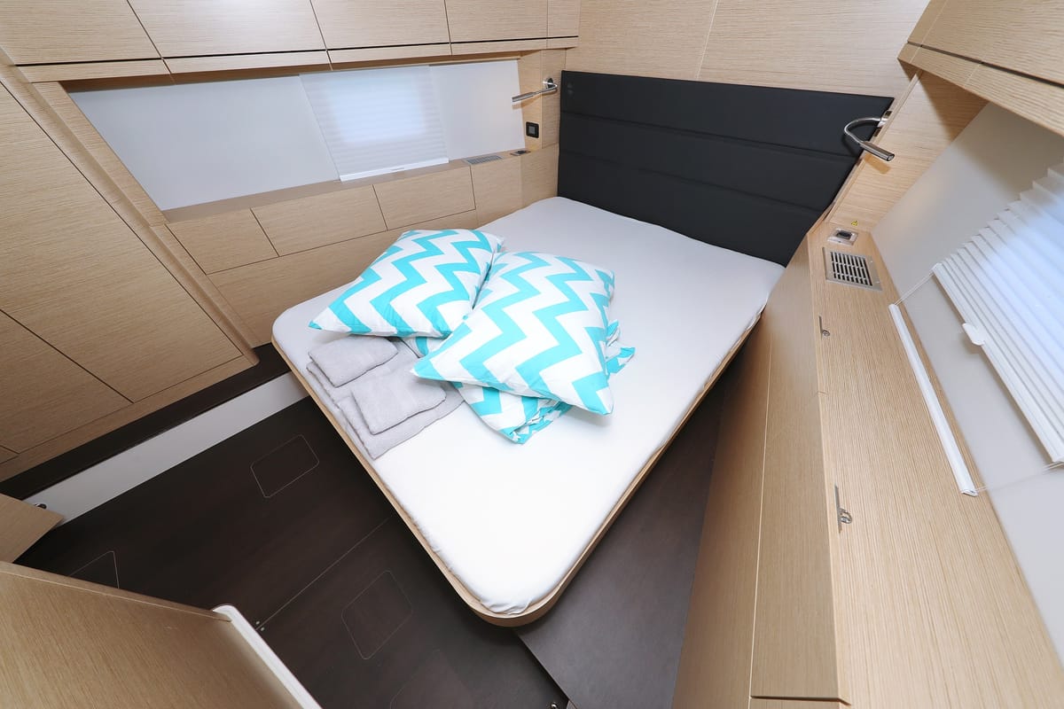 Cabin on Charlabelle - OW, a Hanse Yachts Hanse 508 sailboat at Seget Donji, Croatia