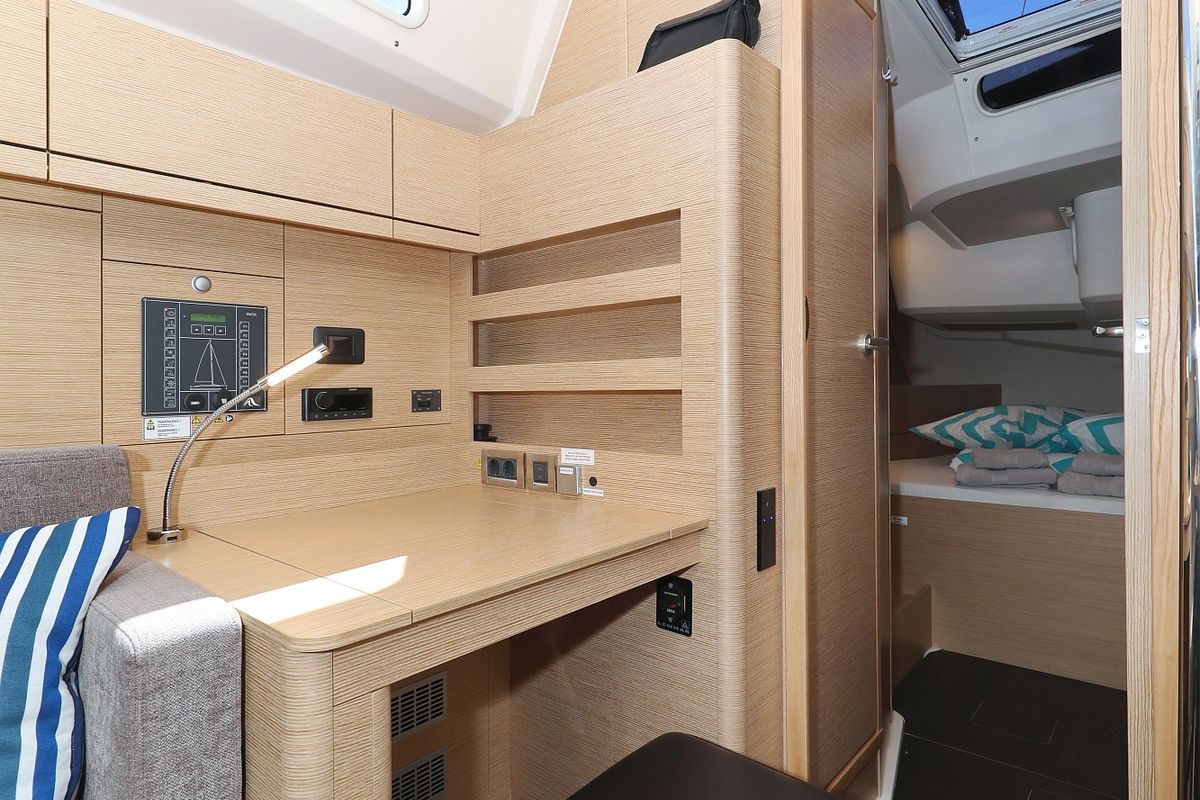 Salon of Charlabelle - OW, a Hanse Yachts Hanse 508 sailboat at Seget Donji, Croatia