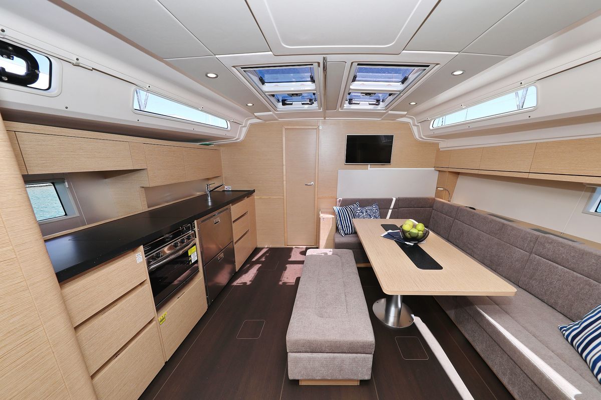 Salon of Charlabelle - OW, a Hanse Yachts Hanse 508 sailboat at Seget Donji, Croatia