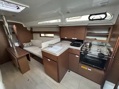 Galley of Sail Altair 1, a Beneteau Oceanis 34.1 sailboat at Marmaris, Turkey