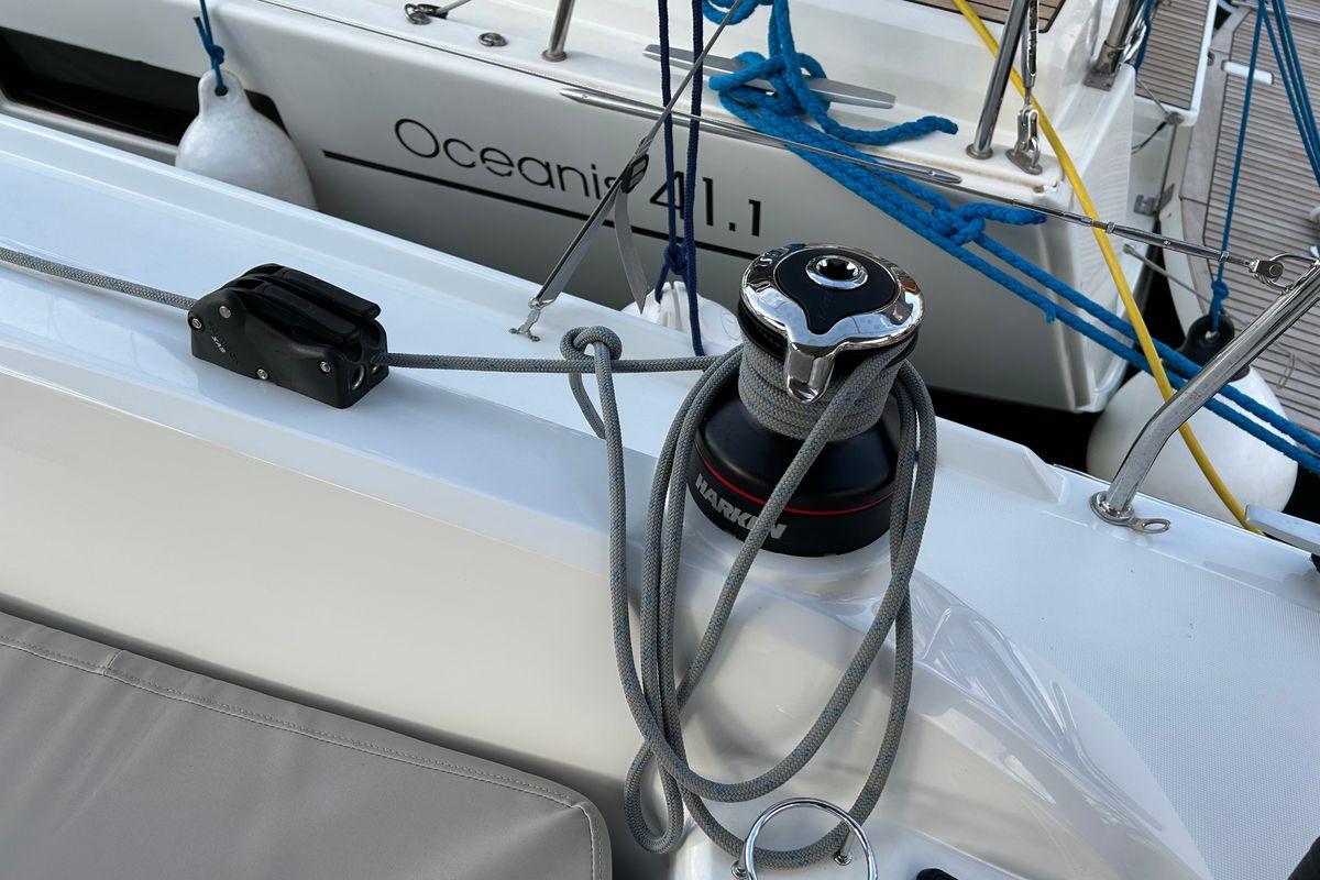 Sail Altair 1, a Beneteau Oceanis 34.1 sailboat at Marmaris, Turkey