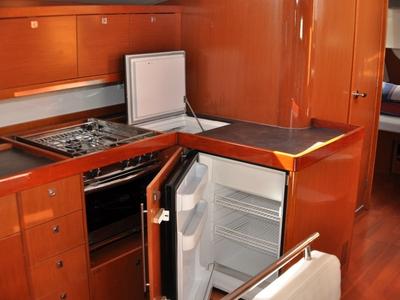 Galley of Cheeky Lady, a Beneteau Oceanis 48 sailboat at Punat, Croatia