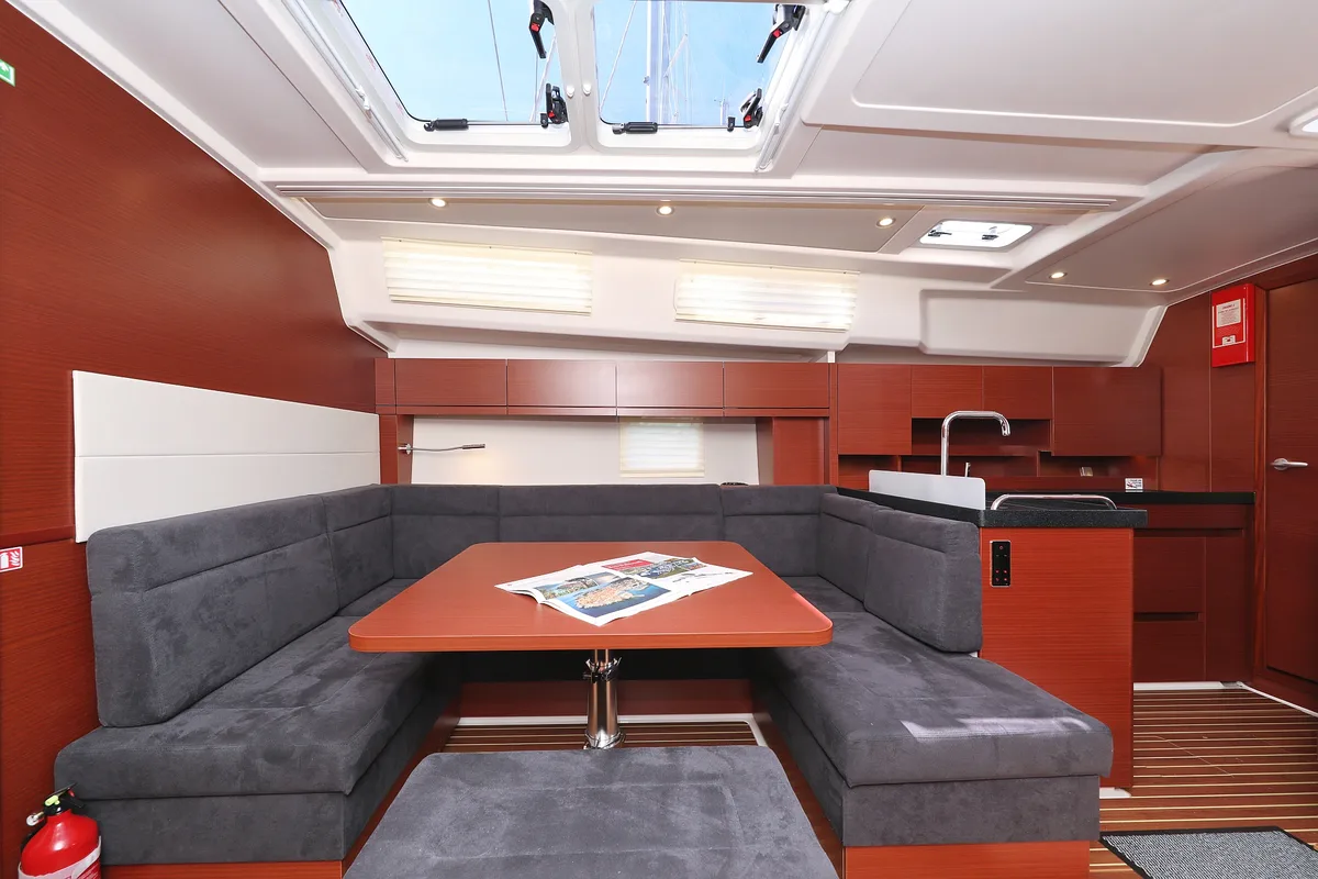 Salon of Chloe, a Hanse Yachts Hanse 458 sailboat at Grad Kaštela, Croatia