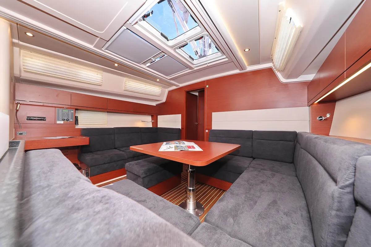 Salon of Chloe, a Hanse Yachts Hanse 458 sailboat at Grad Kaštela, Croatia