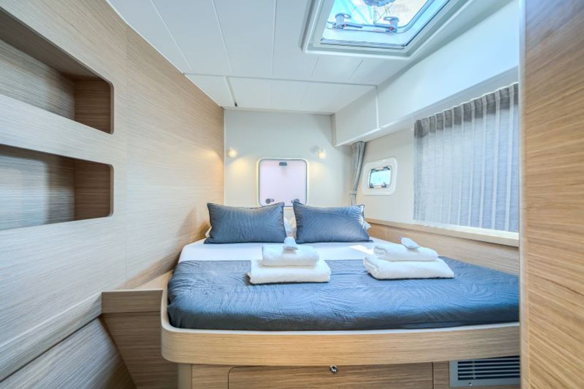 Cabin on Olyntha, a Lagoon 42 catamaran at Grad Kaštela, Croatia