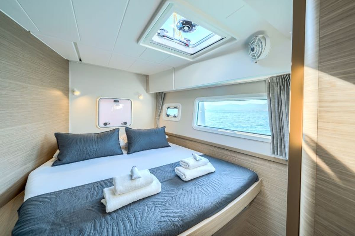Cabin on Olyntha, a Lagoon 42 catamaran at Grad Kaštela, Croatia