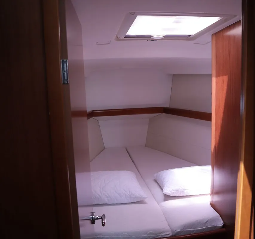 Cabin on Seacret, a Beneteau Oceanis 43 sailboat at Athens, Greece