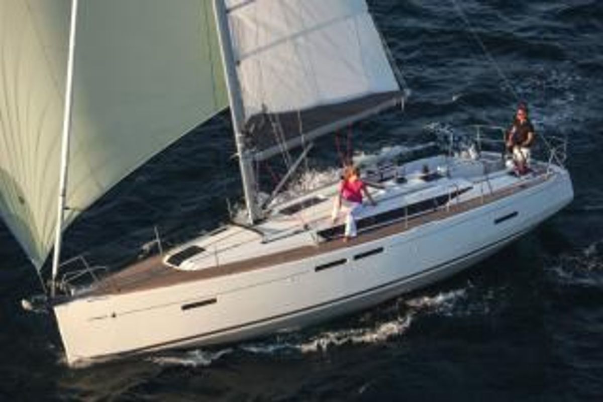 Exterior view of Star Gazer, a Jeanneau Sun Odyssey 419 sailboat at Grad Pula, Croatia