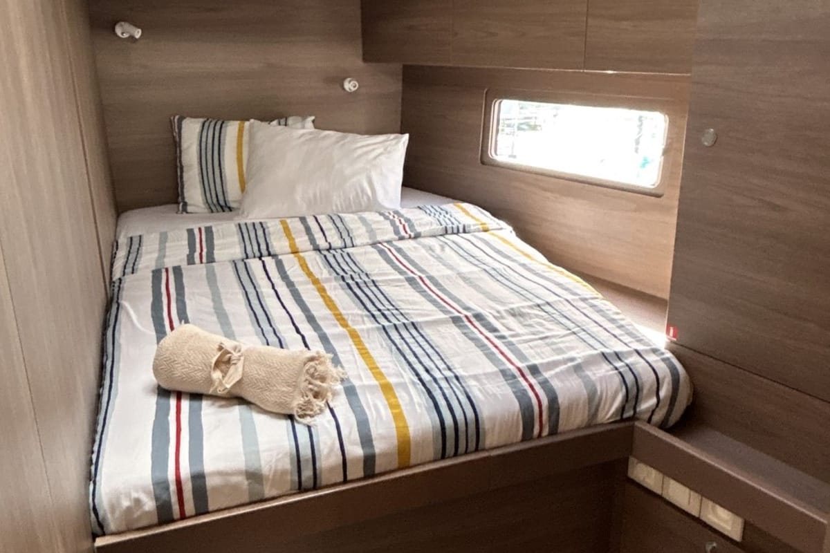 Cabin on B-52, a Beneteau Oceanis 52 sailboat at Split, Croatia