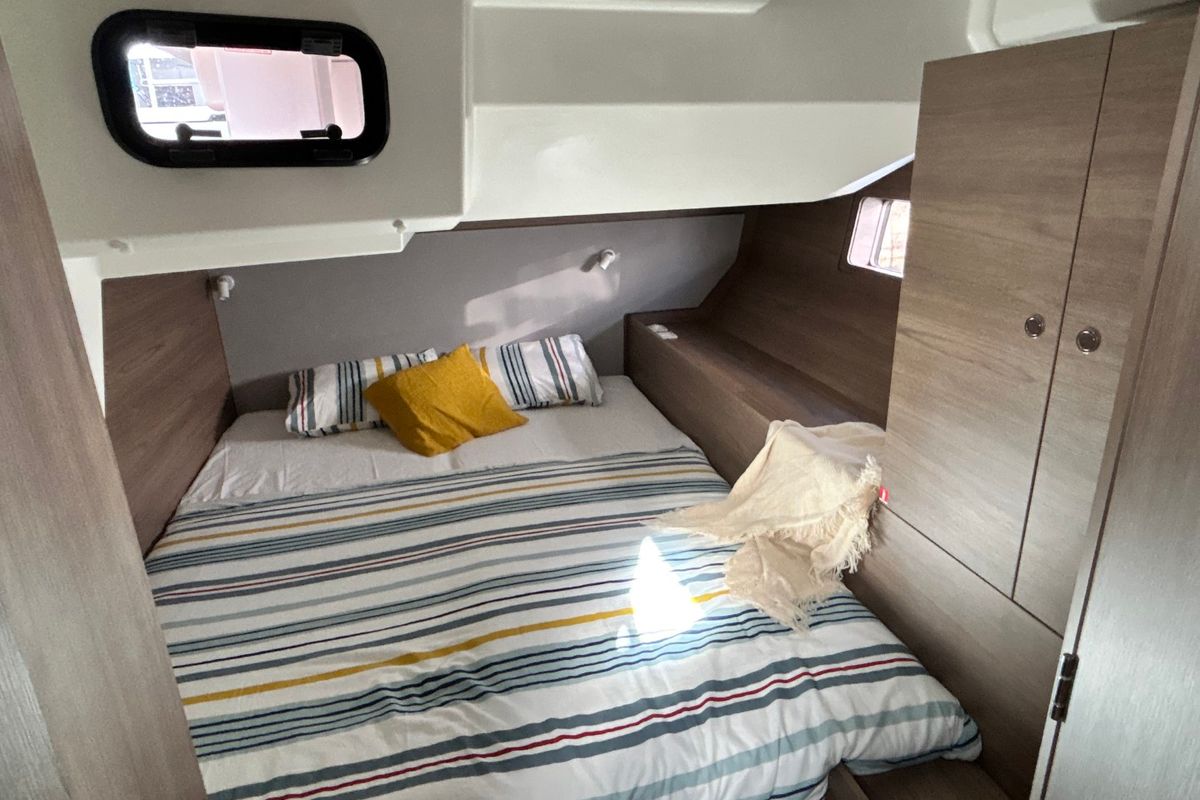 Cabin on B-52, a Beneteau Oceanis 52 sailboat at Split, Croatia