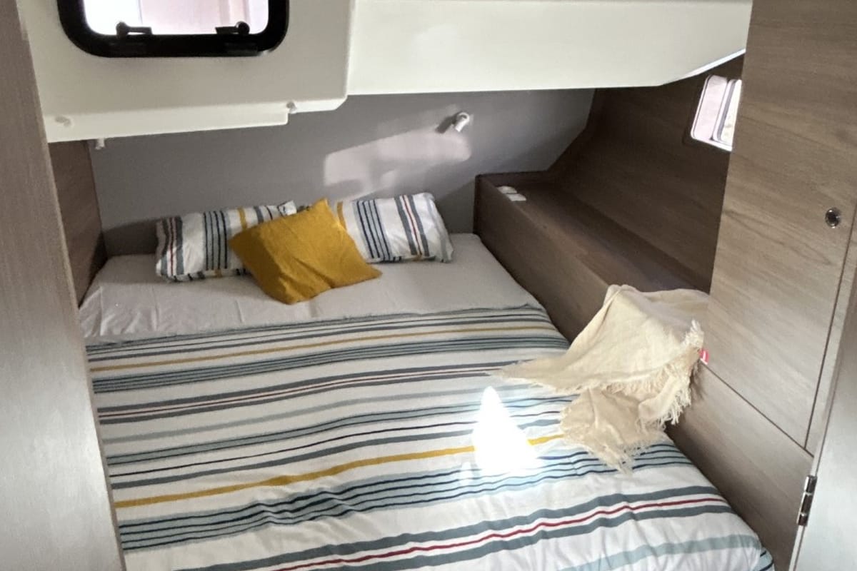 Cabin on B-52, a Beneteau Oceanis 52 sailboat at Split, Croatia