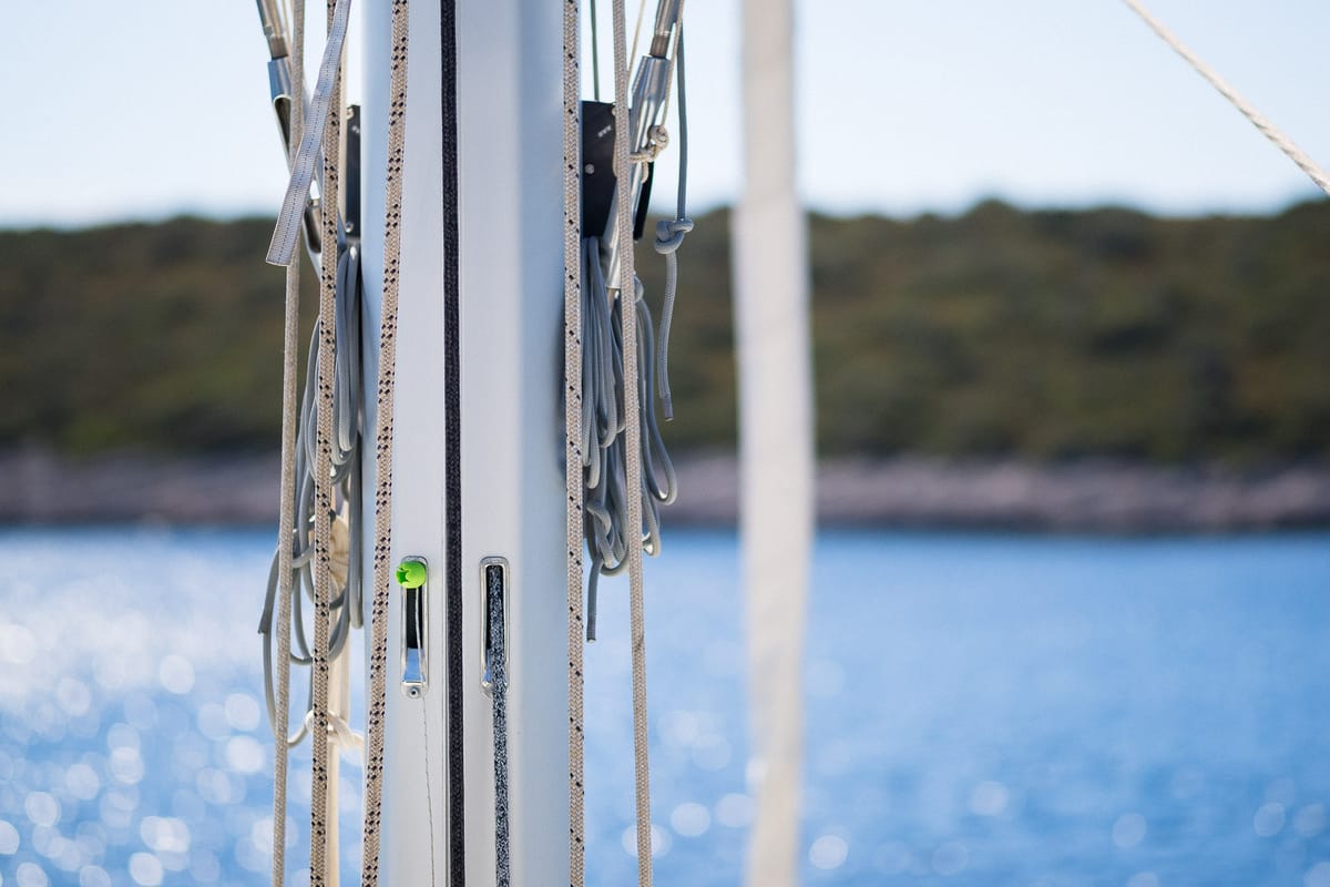 Catwalk, a Lagoon 51 OW catamaran at Grad Kaštela, Croatia
