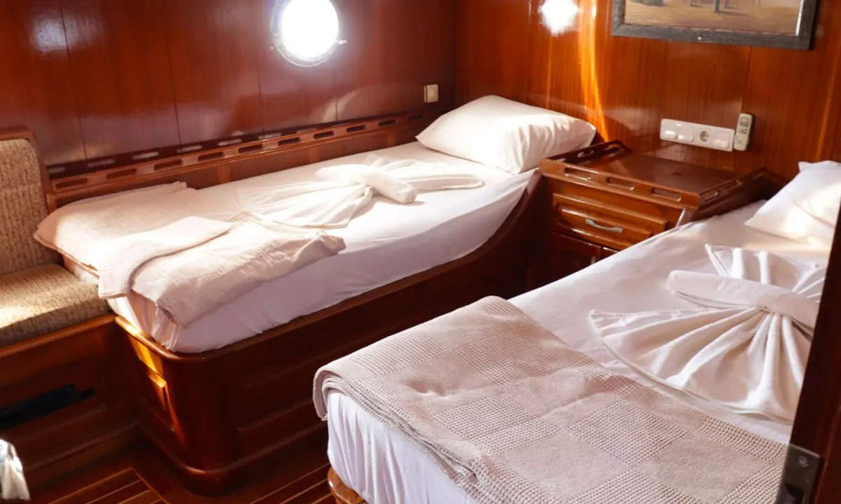 Cabin on Diamond L, a Custom Made Diamond L yacht at Bodrum, Turkey