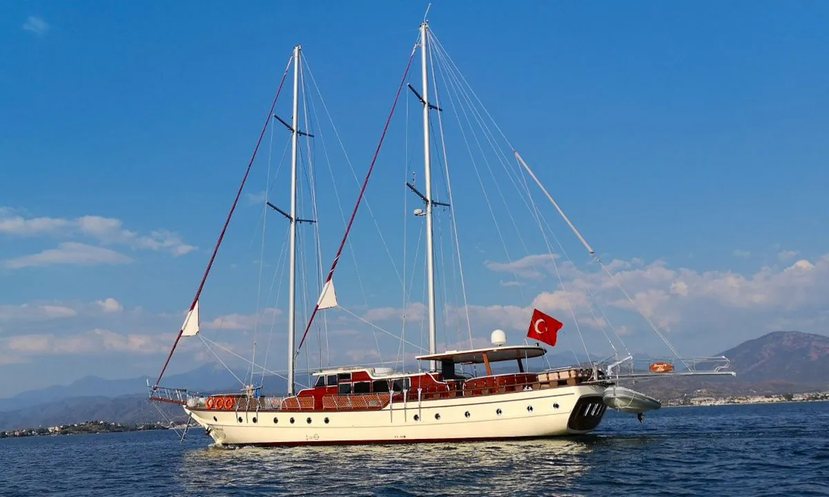 Exterior view of Diamond L, a Custom Made Diamond L yacht at Bodrum, Turkey