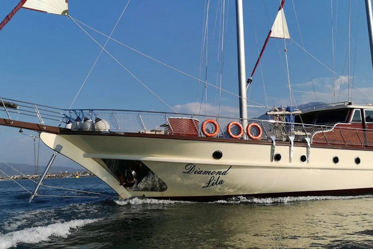Exterior view of Diamond L, a Custom Made Diamond L yacht at Bodrum, Turkey