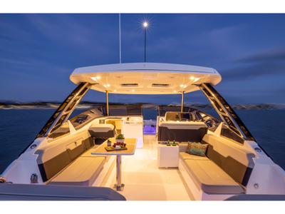 Deck of Aquilotto, a Aquila Yachts Aquila 32 Sport catamaran at Cannigione, Italy