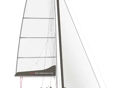 JULIA, a Bali 4.2 catamaran at Lavreotiki Municipal Unit, Greece