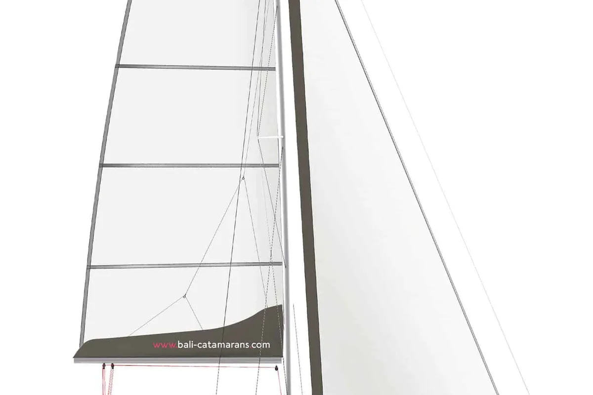 JULIA, a Bali 4.2 catamaran at Lavreotiki Municipal Unit, Greece