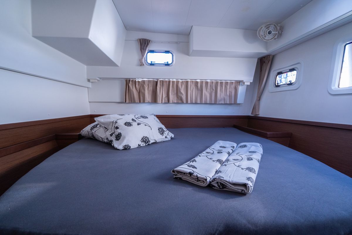 Cabin on Fleur De Sel, a Lagoon 42 catamaran at Grad Pula, Croatia