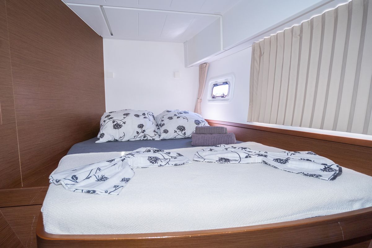Cabin on Fleur De Sel, a Lagoon 42 catamaran at Grad Pula, Croatia
