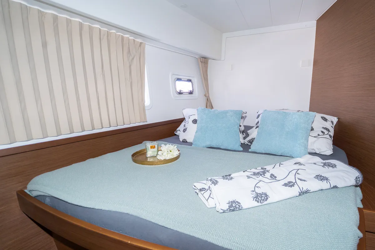 Cabin on Fleur De Sel, a Lagoon 42 catamaran at Grad Pula, Croatia