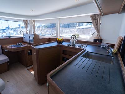 Galley of Fleur De Sel, a Lagoon 42 catamaran at Grad Pula, Croatia