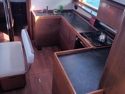 Galley of Luna Rossa, a Beneteau Oceanis 48 sailboat at Grad Šibenik, Croatia