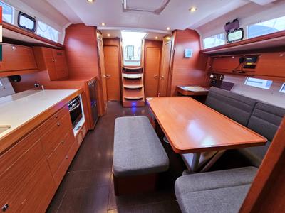 Salon of Nadine, a Dufour 460 GL sailboat at Općina Rogoznica, Croatia