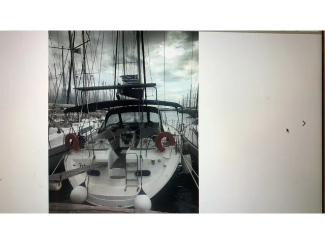 Exterior view of Fetard, a Dufour Gib Sea 51 sailboat at Municipal Unit of Lefkada, Greece