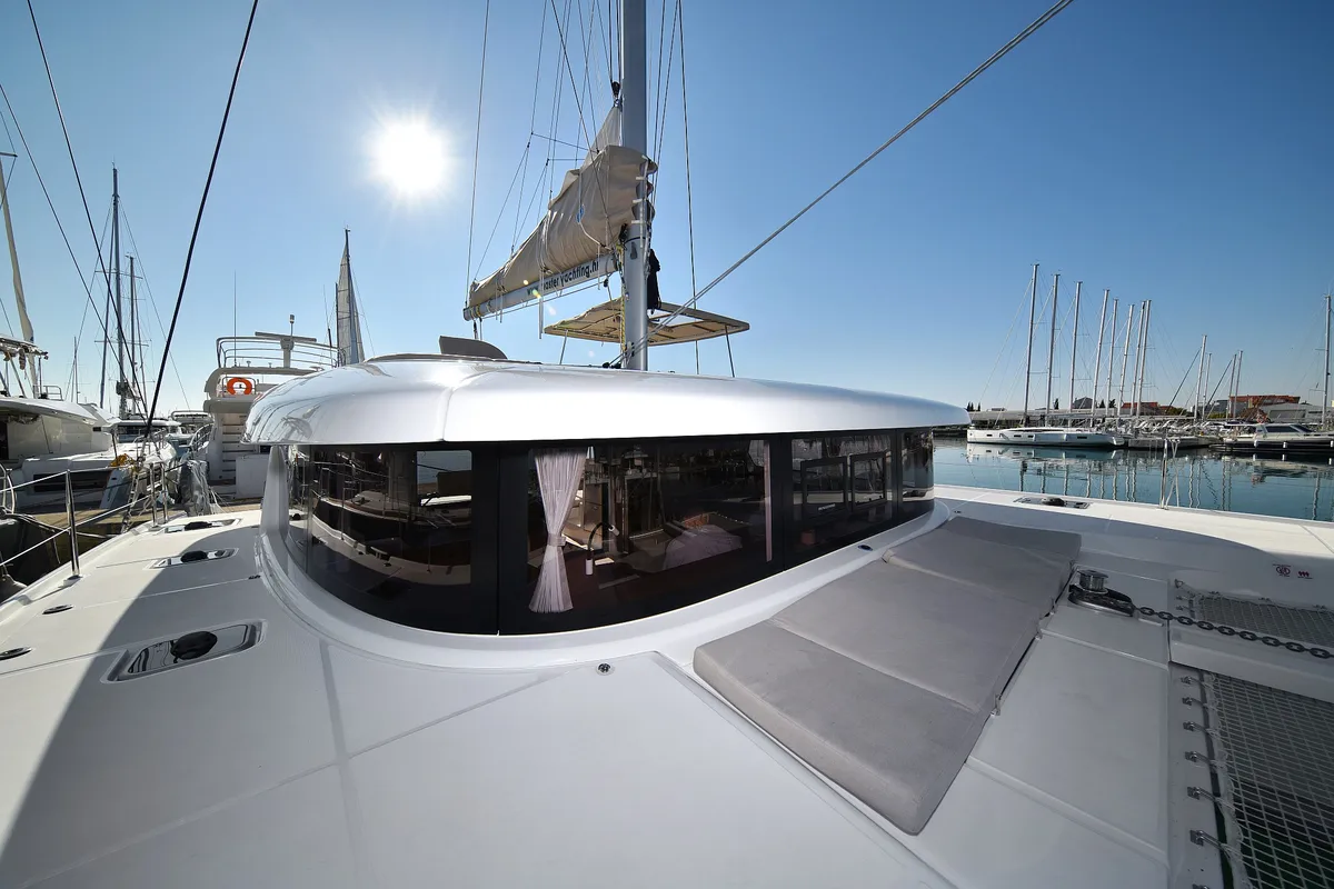Exterior view of Cuzamen, a Lagoon 42 catamaran at Općina Sukošan, Croatia