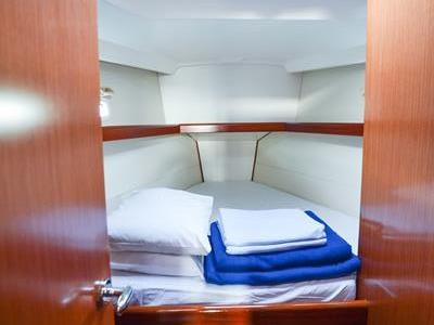 Cabin on Soyamaje, a Beneteau Oceanis 43 sailboat at Fethiye, Turkey