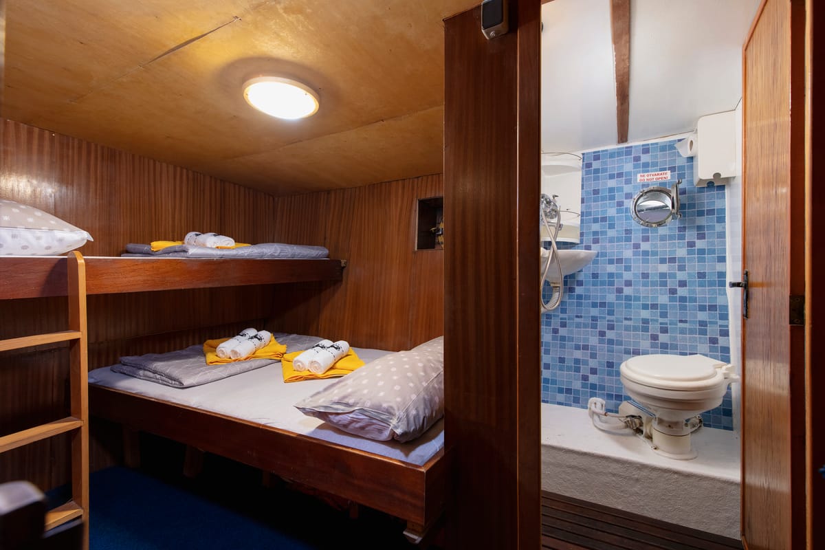 Cabin on Primorac, a Gulet Gulet gulet at Grad Omiš, Croatia