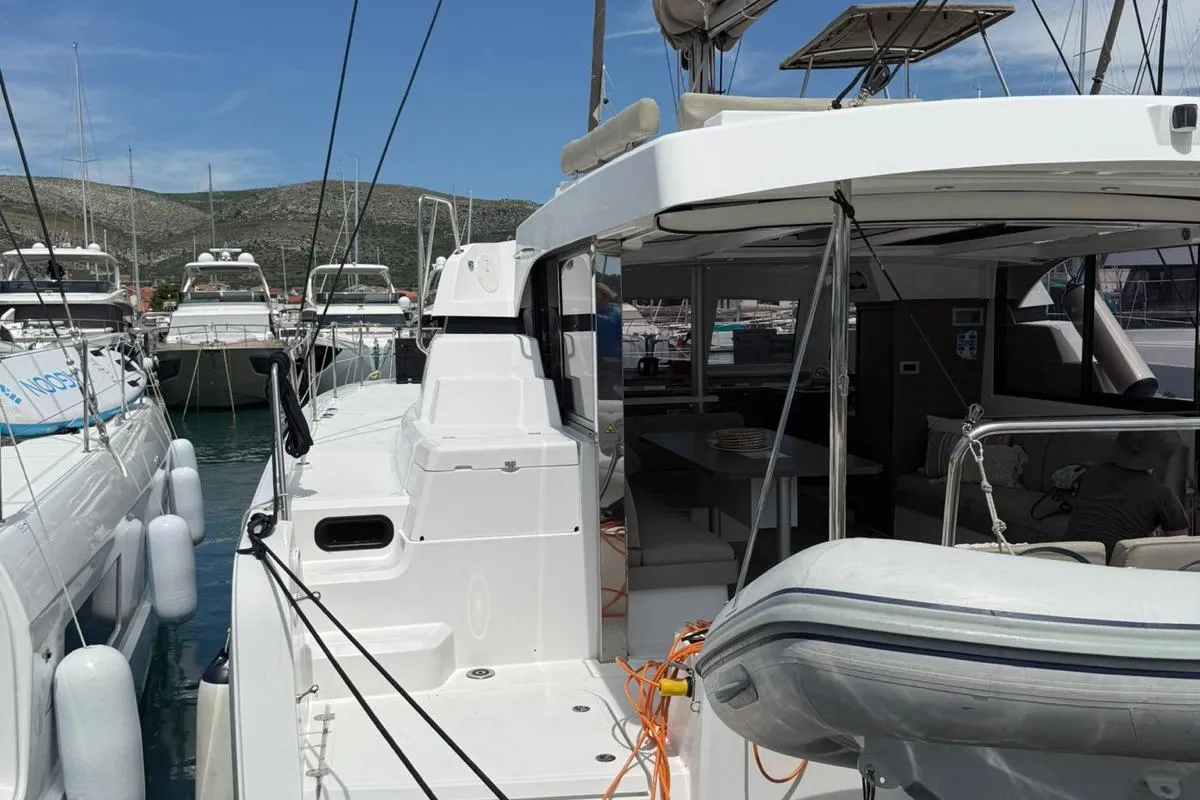 My5ive, a Bali Catspace catamaran at Seget Donji, Croatia