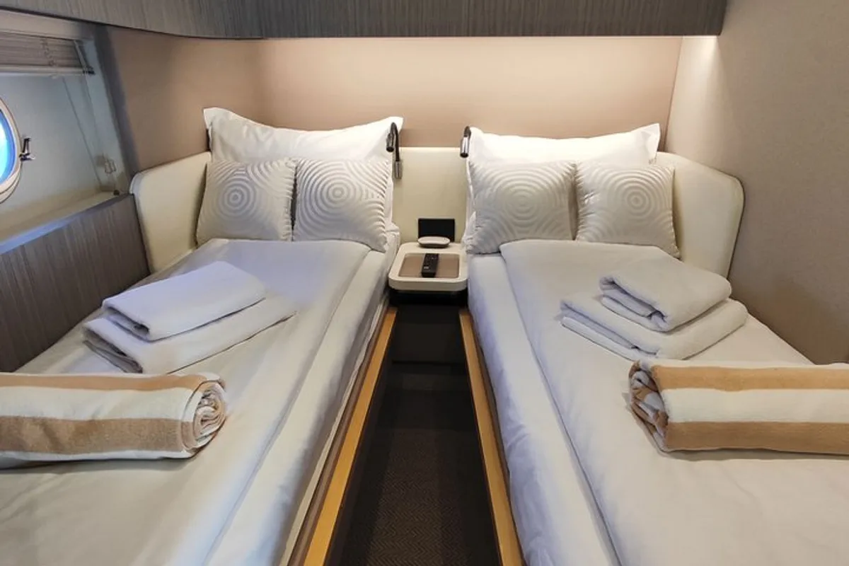 Cabin on Be Happy, a Azimut 55 Fly yacht at Grad Kaštela, Croatia