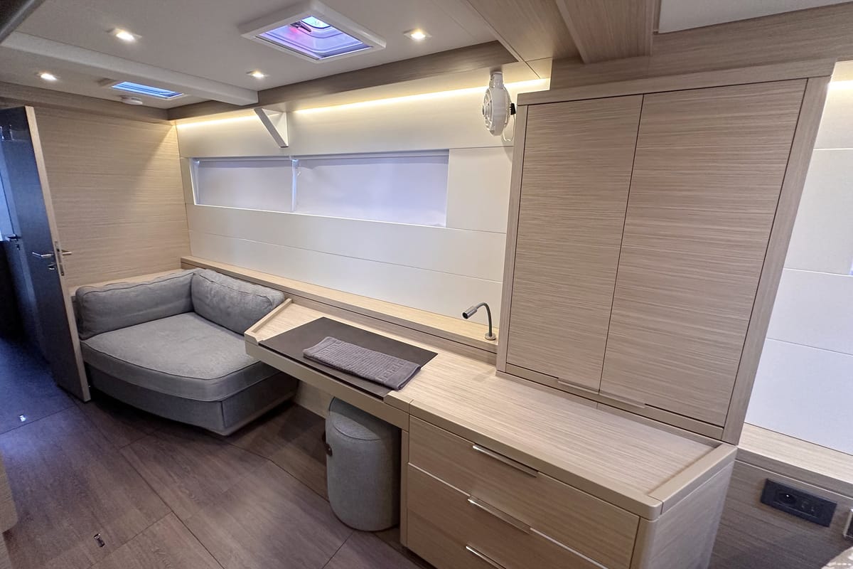 Cabin on Selanja, a Lagoon 51 OW catamaran at Palma de Mallorca, Spain