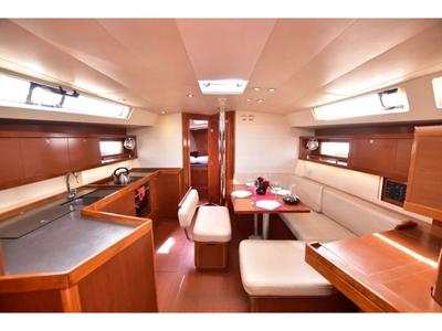 Salon of Oceanis 45 Built 2012, a Beneteau Oceanis 45 sailboat at Municipal Unit of Lefkada, Greece