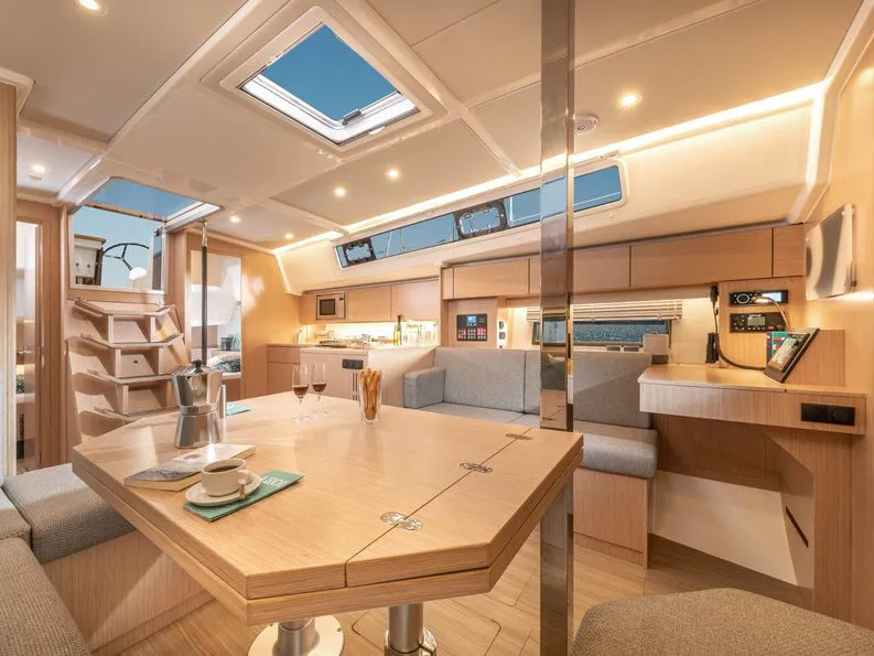Salon of Atlanta, a Bavaria C42 sailboat at Tivat, Montenegro