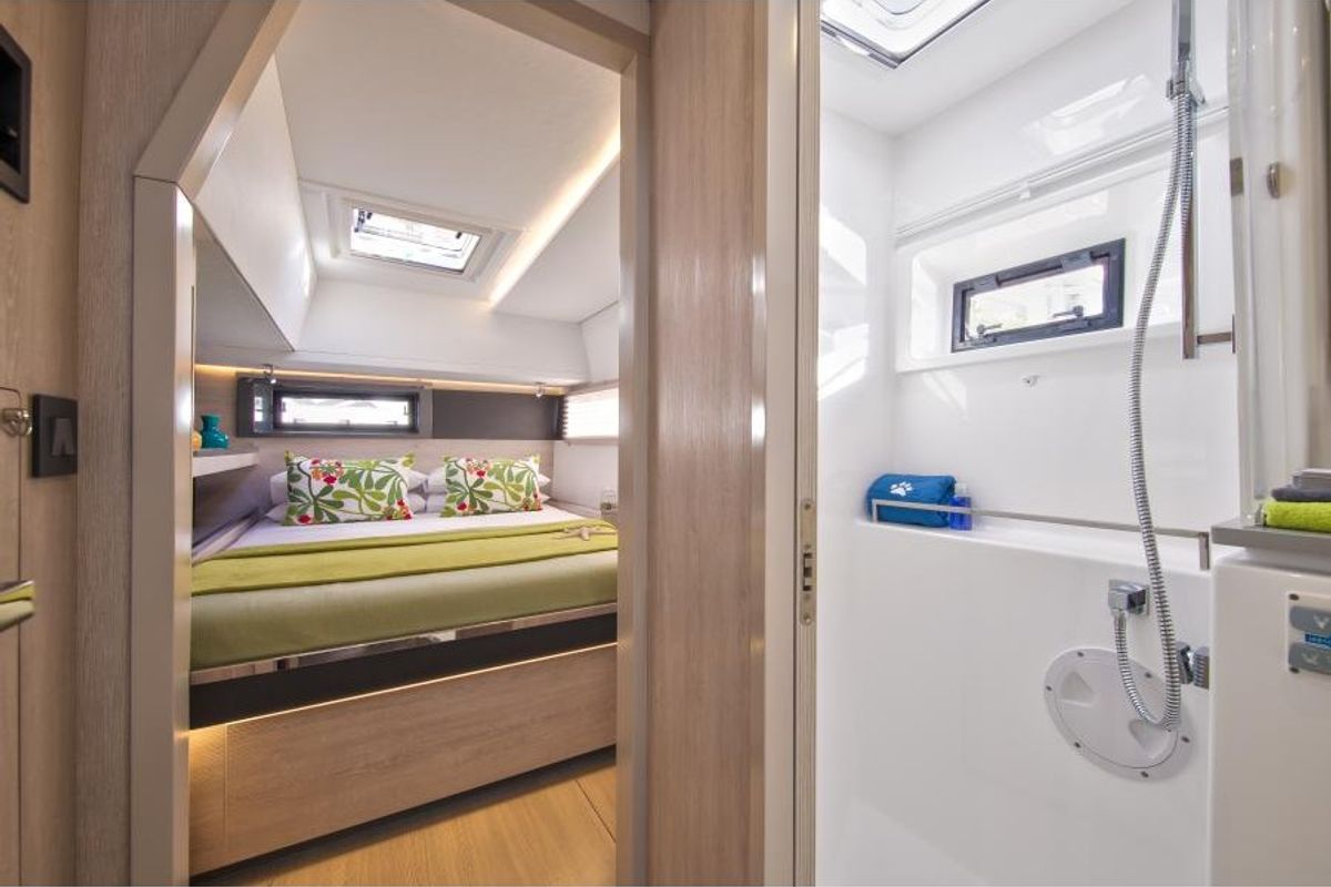 Cabin on Cabin 1 (Rosabe) - price for 2 pp, a Leopard 45 catamaran at Eden Island Marina, Seychelles