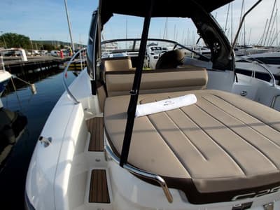 Twilly, a Bavaria S29 motorboat at Punat, Croatia