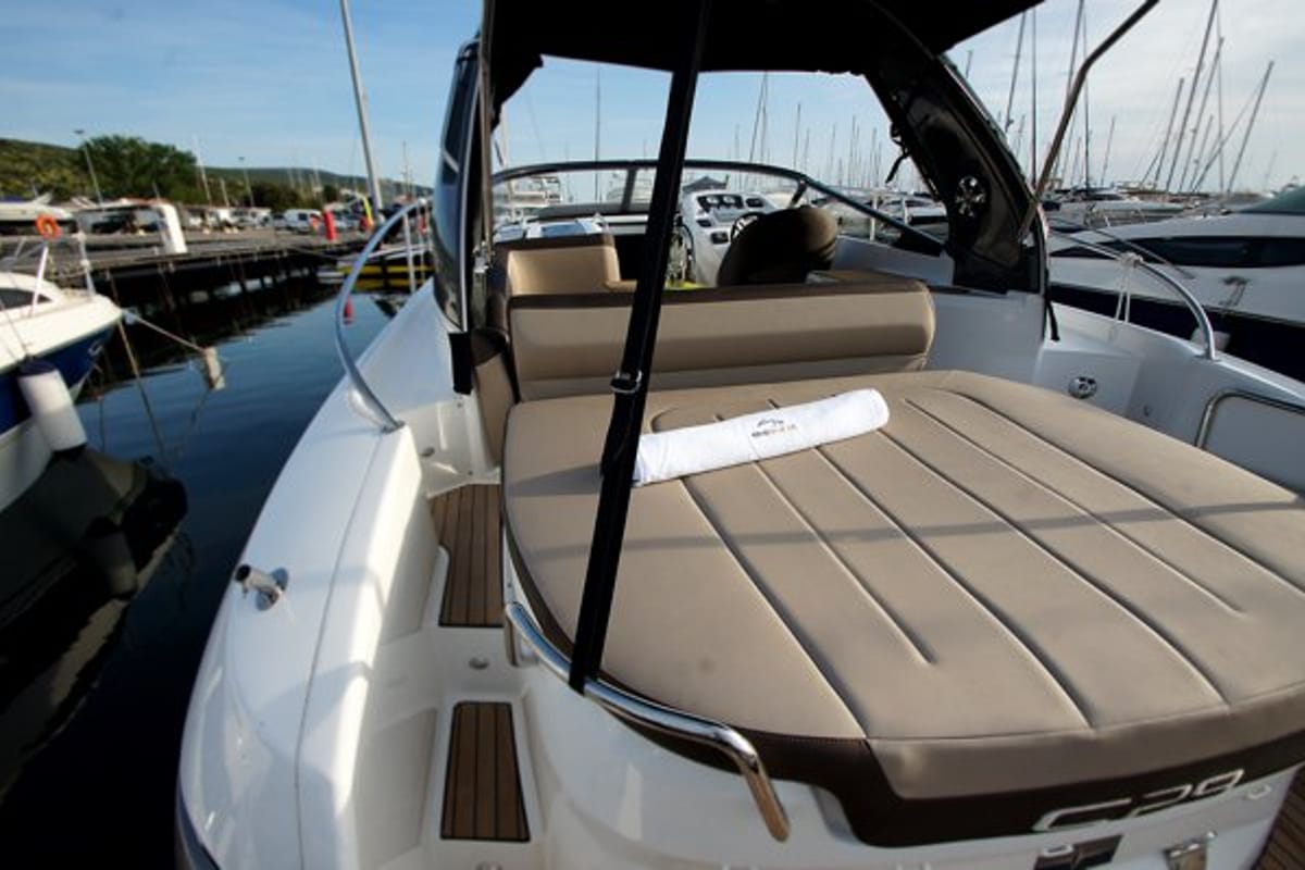 Twilly, a Bavaria S29 motorboat at Punat, Croatia
